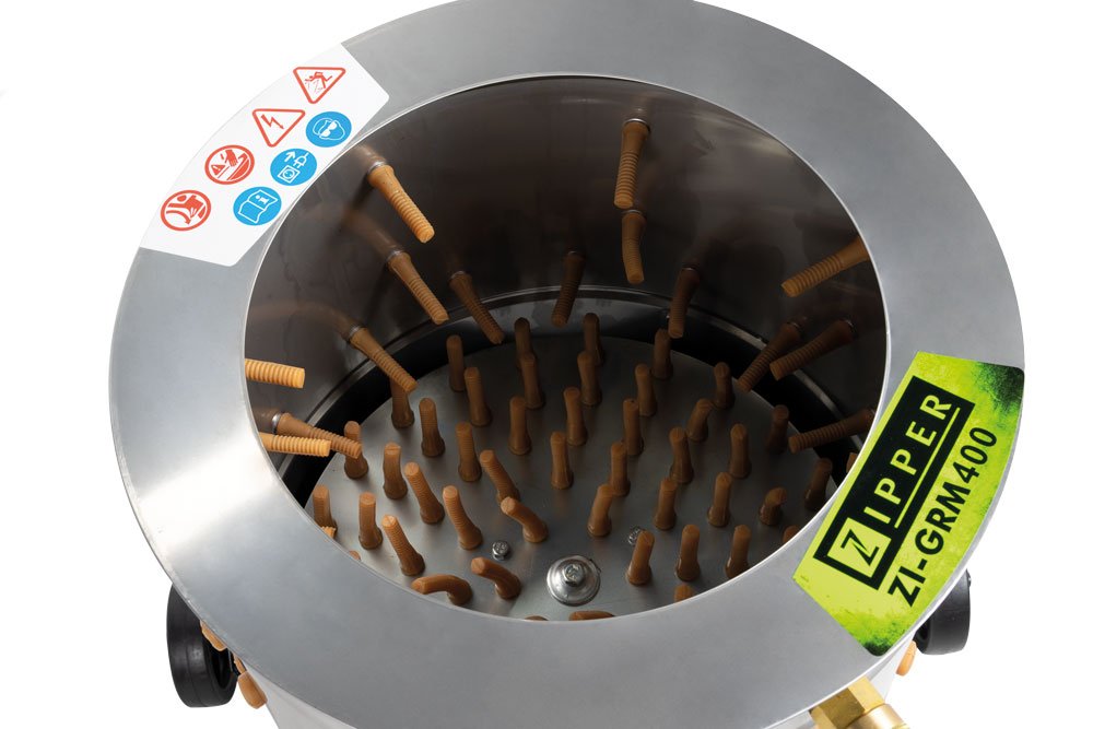 Zipper – ZI-GRM400 – Plumeuse Rotative de Volailles – Tambour Ø 400 mm – 550W – 230V – Image 2