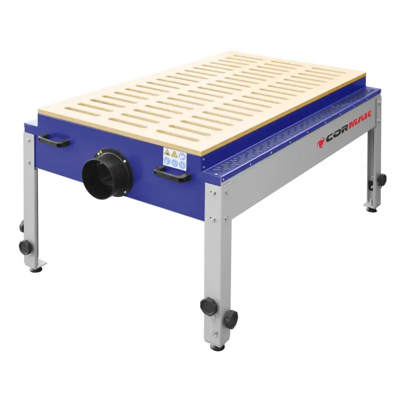 CORMAK – DT1500 Table aspirante avec réglage en hauteur 750 à 1200 mm 230V 1500 m³/h